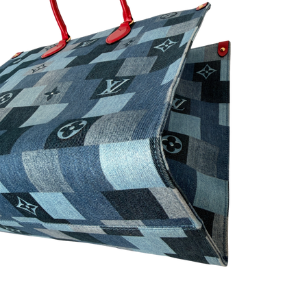 Louis Vuitton Onthego GM Denim Shopper M44992 / sehr gut Louis Vuitton