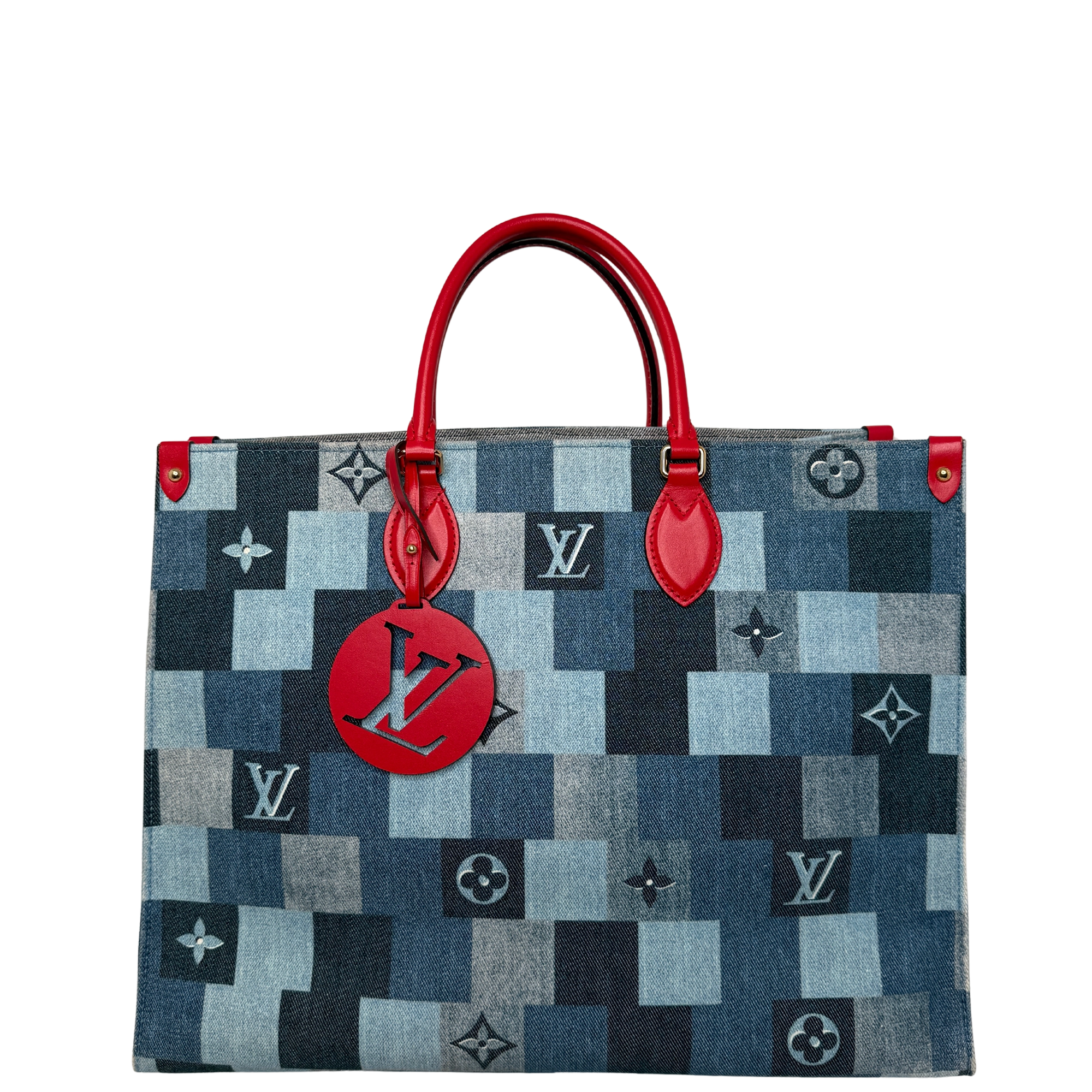 Louis Vuitton Onthego GM Denim Shopper M44992 / sehr gut Louis Vuitton