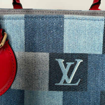 Louis Vuitton Onthego GM Denim Shopper M44992 / sehr gut Louis Vuitton