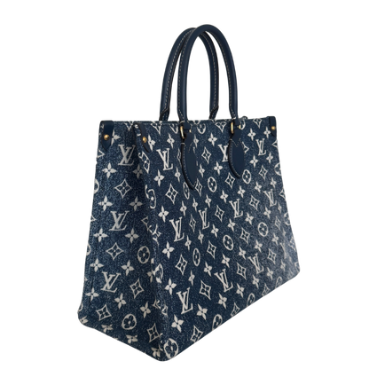 Louis Vuitton Onthego MM bleu Denim M59608 Fullset / neuwertig Louis Vuitton