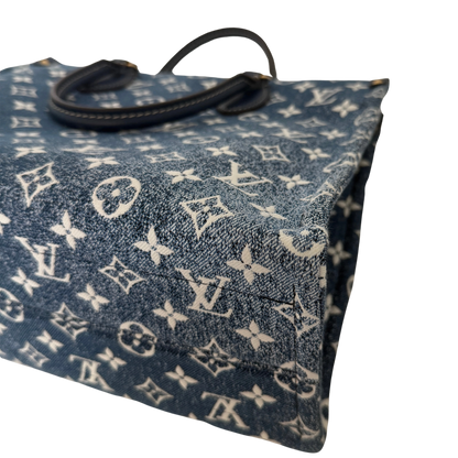 Louis Vuitton Onthego MM bleu Denim M59608 Fullset / neuwertig Louis Vuitton