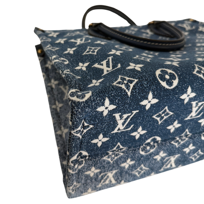 Louis Vuitton Onthego MM bleu Denim M59608 Fullset / neuwertig Louis Vuitton