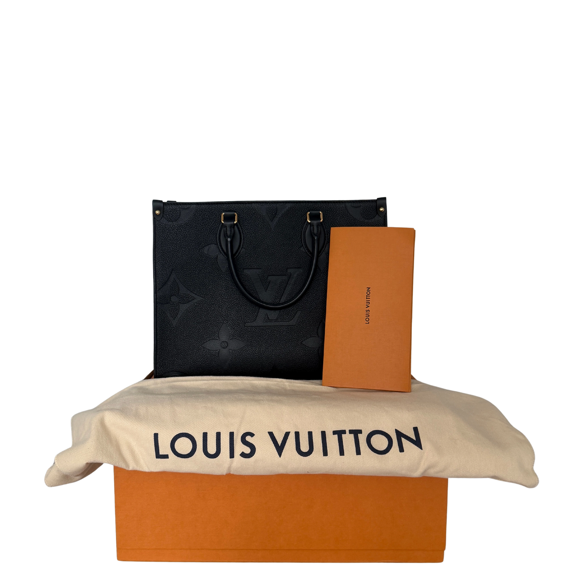 Louis Vuitton Onthego MM Empreinte Leder schwarz M45595 / sehr gut Louis Vuitton