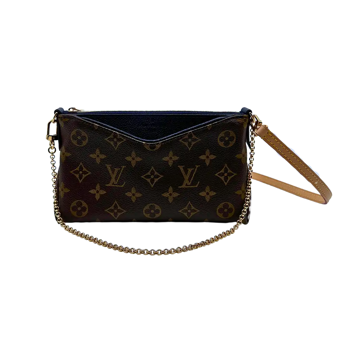 Louis Vuitton Pallas Clutch Marine Monogram Canvas / neuwertig Louis Vuitton