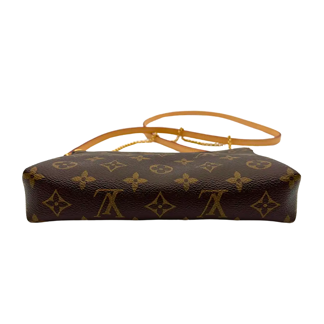 Louis Vuitton Pallas Clutch Marine Monogram Canvas / neuwertig Louis Vuitton