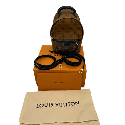 Louis Vuitton Palm Springs Mini Rucksack Reverse Monogram Fullset / sehr gut Louis Vuitton