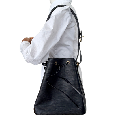 Louis Vuitton Petit Sac Noé Epi Leder Vintage schwarz 1997 / sehr gut Echtheitscheck