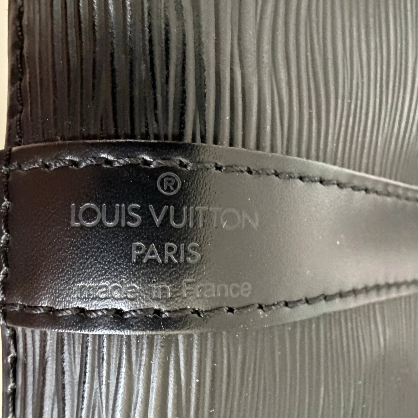 Louis Vuitton Petit Sac Noé Epi Leder Vintage schwarz 1997 / sehr gut Echtheitscheck
