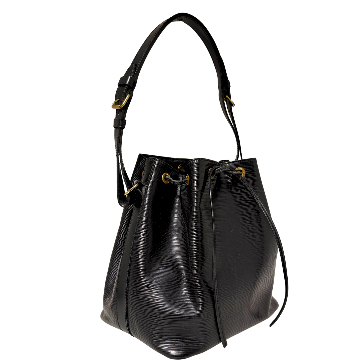 Louis Vuitton Petit Sac Noé Epi Leder Vintage schwarz 1992 / gut Echtheitscheck
