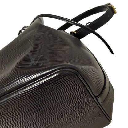 Louis Vuitton Petit Sac Noé Epi Leder Vintage schwarz 1992 / gut Echtheitscheck