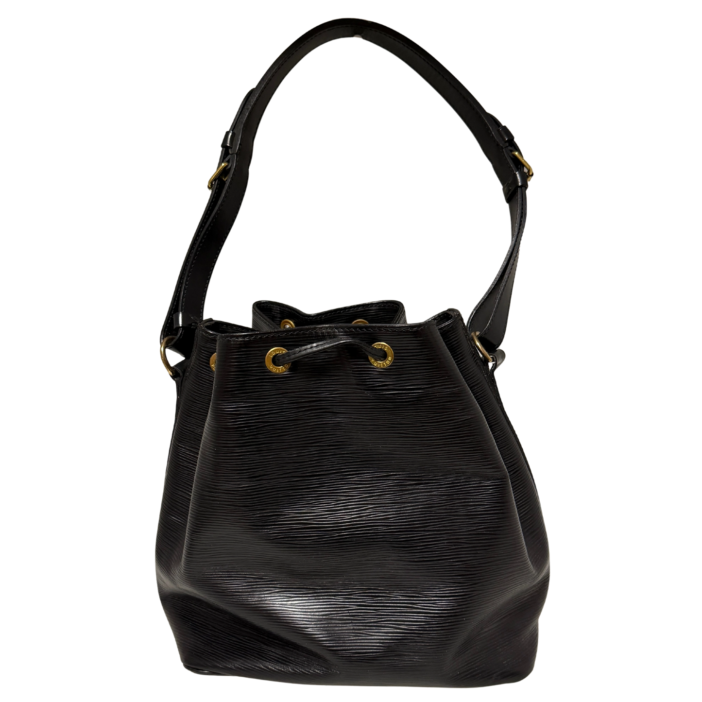Louis Vuitton Petit Sac Noé Epi Leder Vintage schwarz 1992 / gut Echtheitscheck