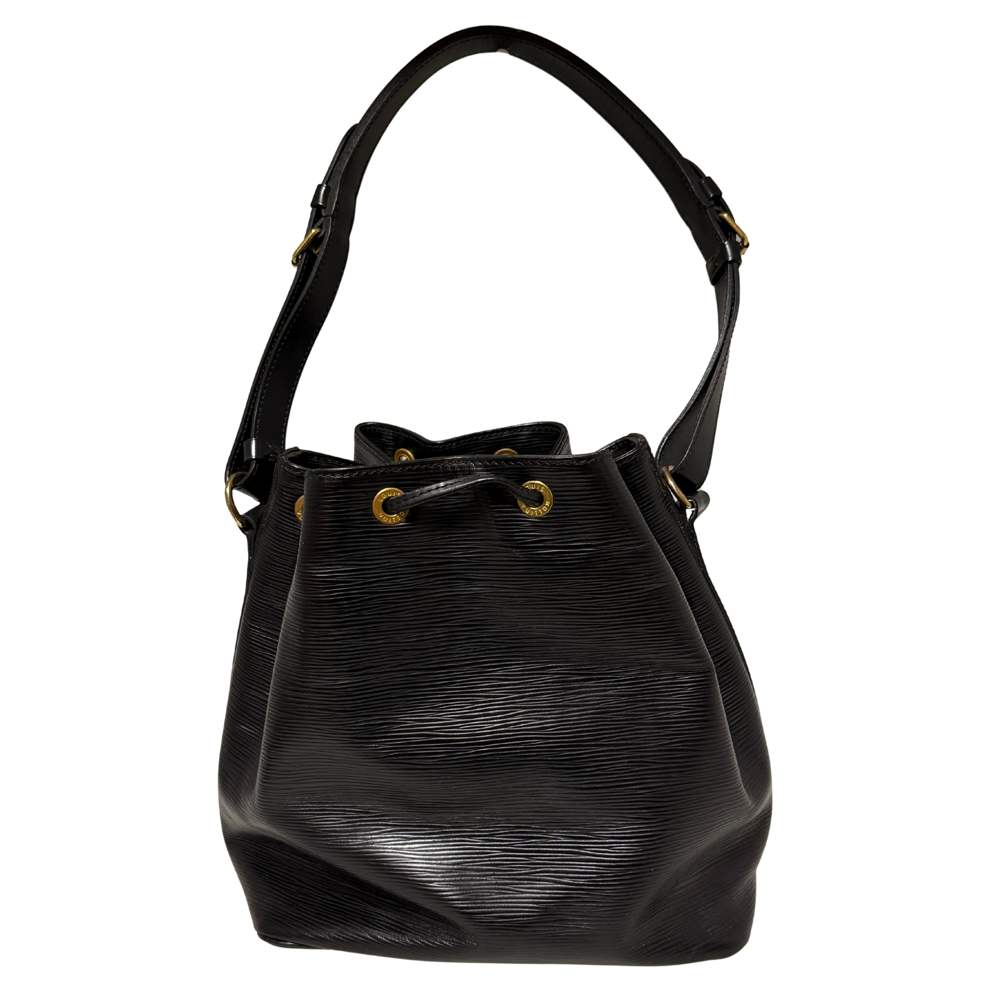 Louis Vuitton Petit Sac Noé Epi Leder Vintage schwarz 1992 / gut Echtheitscheck