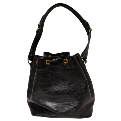 Louis Vuitton Petit Sac Noé Epi Leder Vintage schwarz 1992 / gut Echtheitscheck