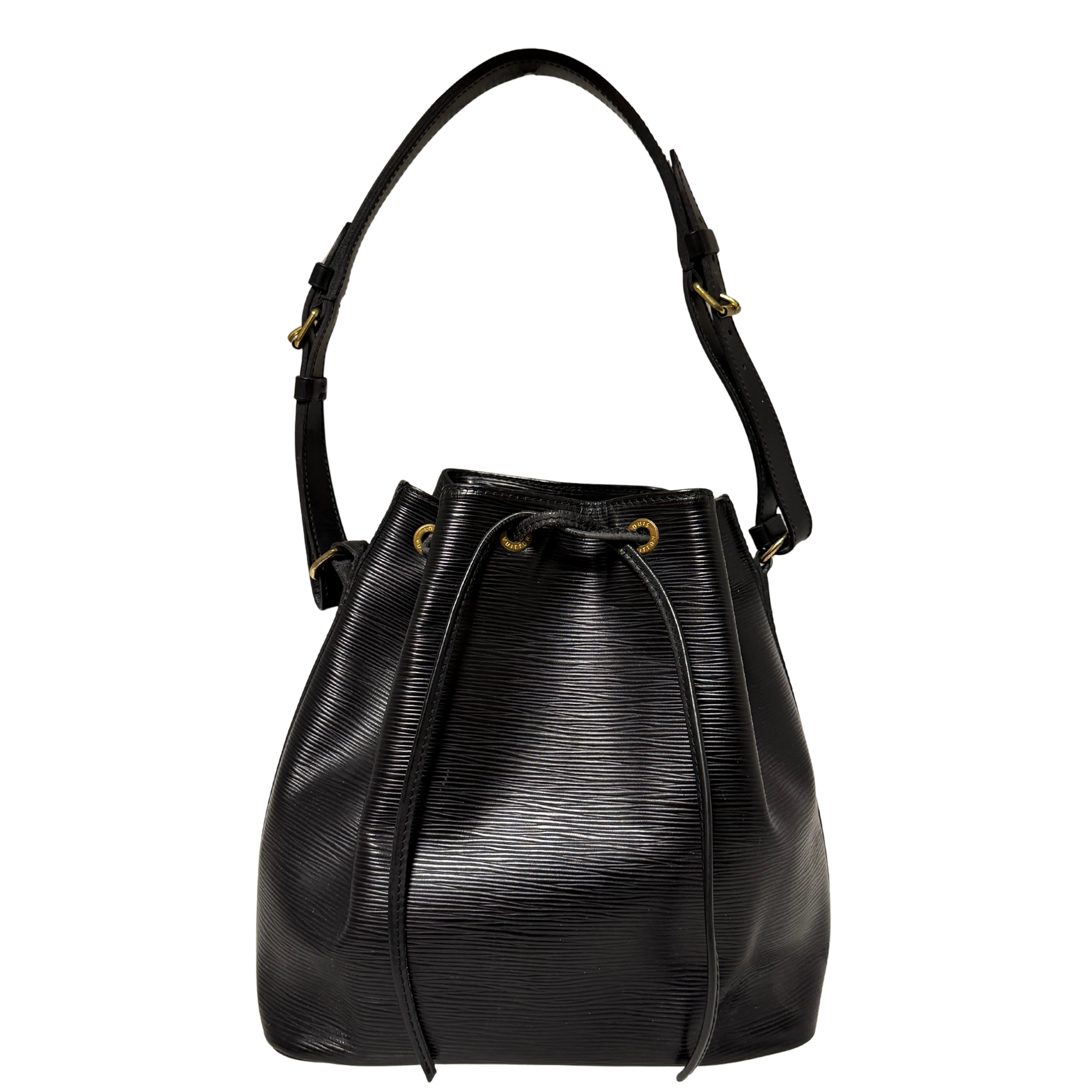 Louis Vuitton Petit Sac Noé Epi Leder Vintage schwarz 1992 / gut Echtheitscheck