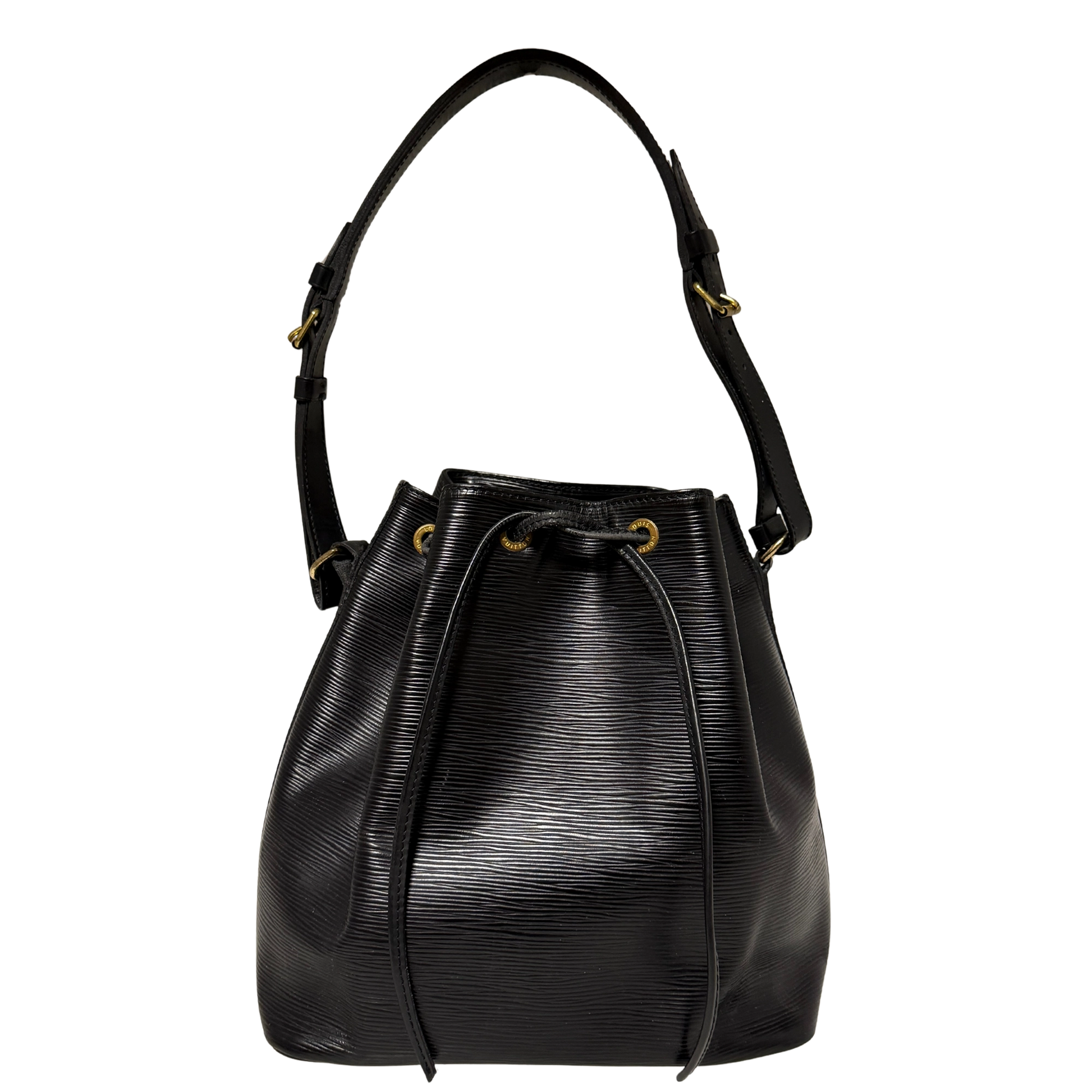 Louis Vuitton Petit Sac Noé Epi Leder Vintage schwarz 1992 / gut Echtheitscheck