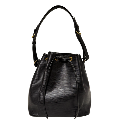 Louis Vuitton Petit Sac Noé Epi Leder Vintage schwarz 1992 / gut Echtheitscheck