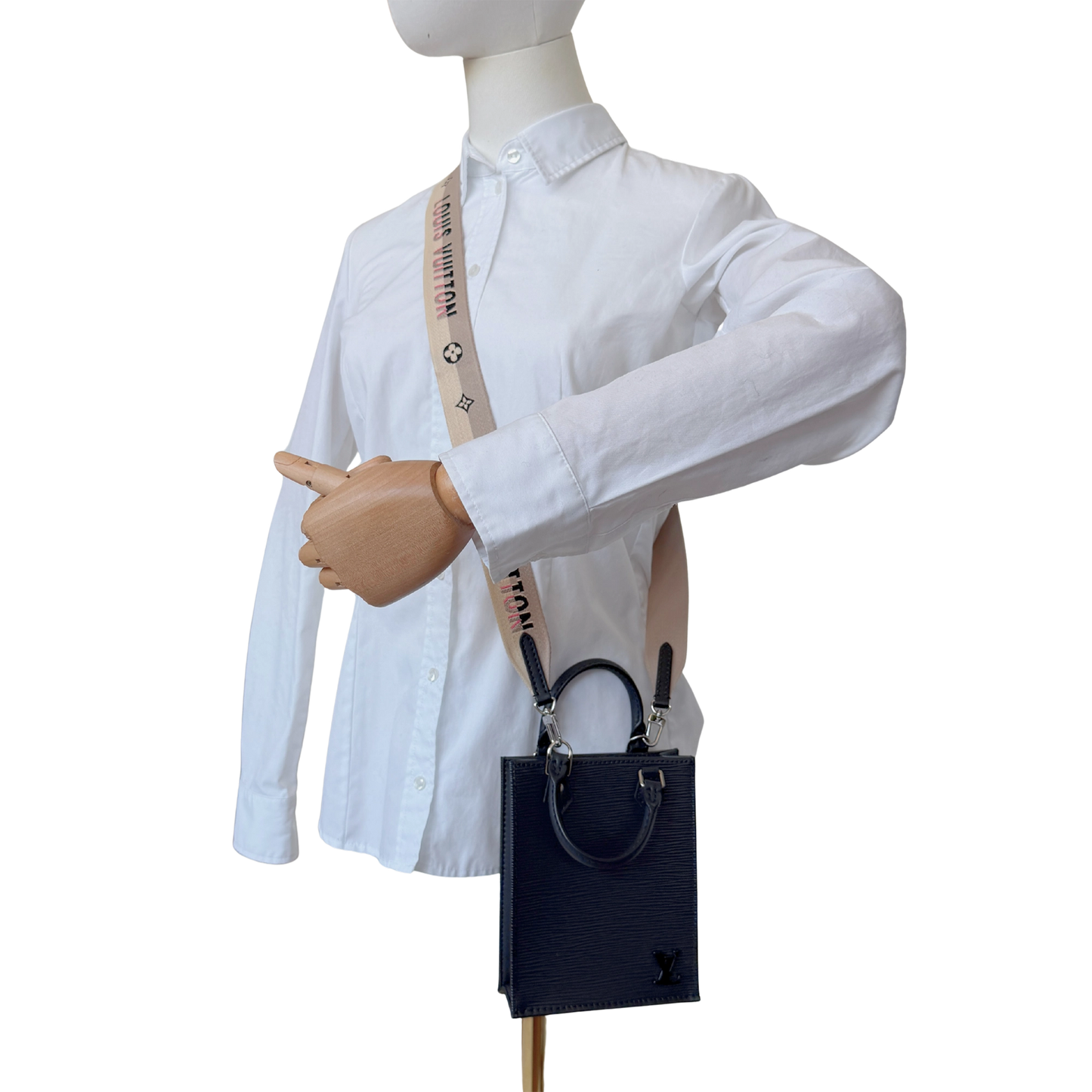 Louis Vuitton Petit Sac Plat Epi Leder schwarz  M81238 Fullset / neuwertig Louis Vuitton