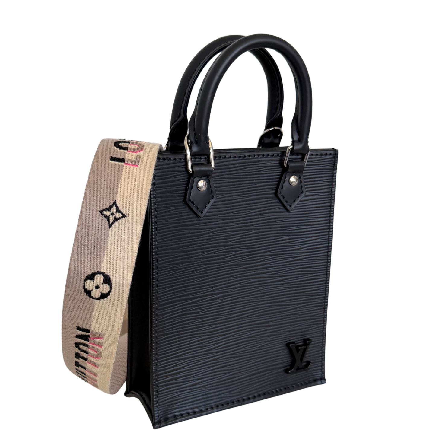 Louis Vuitton Petit Sac Plat Epi Leder schwarz  M81238 Fullset / neuwertig Louis Vuitton