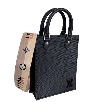 Louis Vuitton Petit Sac Plat Epi Leder schwarz  M81238 Fullset / neuwertig Louis Vuitton