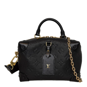 Louis Vuitton Petite Malle Souple Leder schwarz M45393