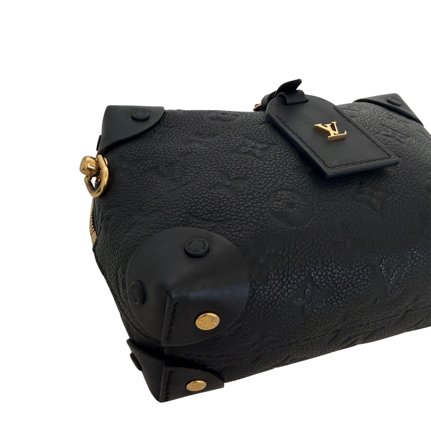 Louis Vuitton Petite Malle Souple Leder M45393 schwarz Fullset / neuwertig Louis Vuitton