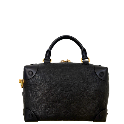 Louis Vuitton Petite Malle Souple Leder M45393 schwarz Fullset / neuwertig Louis Vuitton