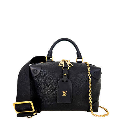 Louis Vuitton Petite Malle Souple Leder M45393 schwarz Fullset / neuwertig Louis Vuitton