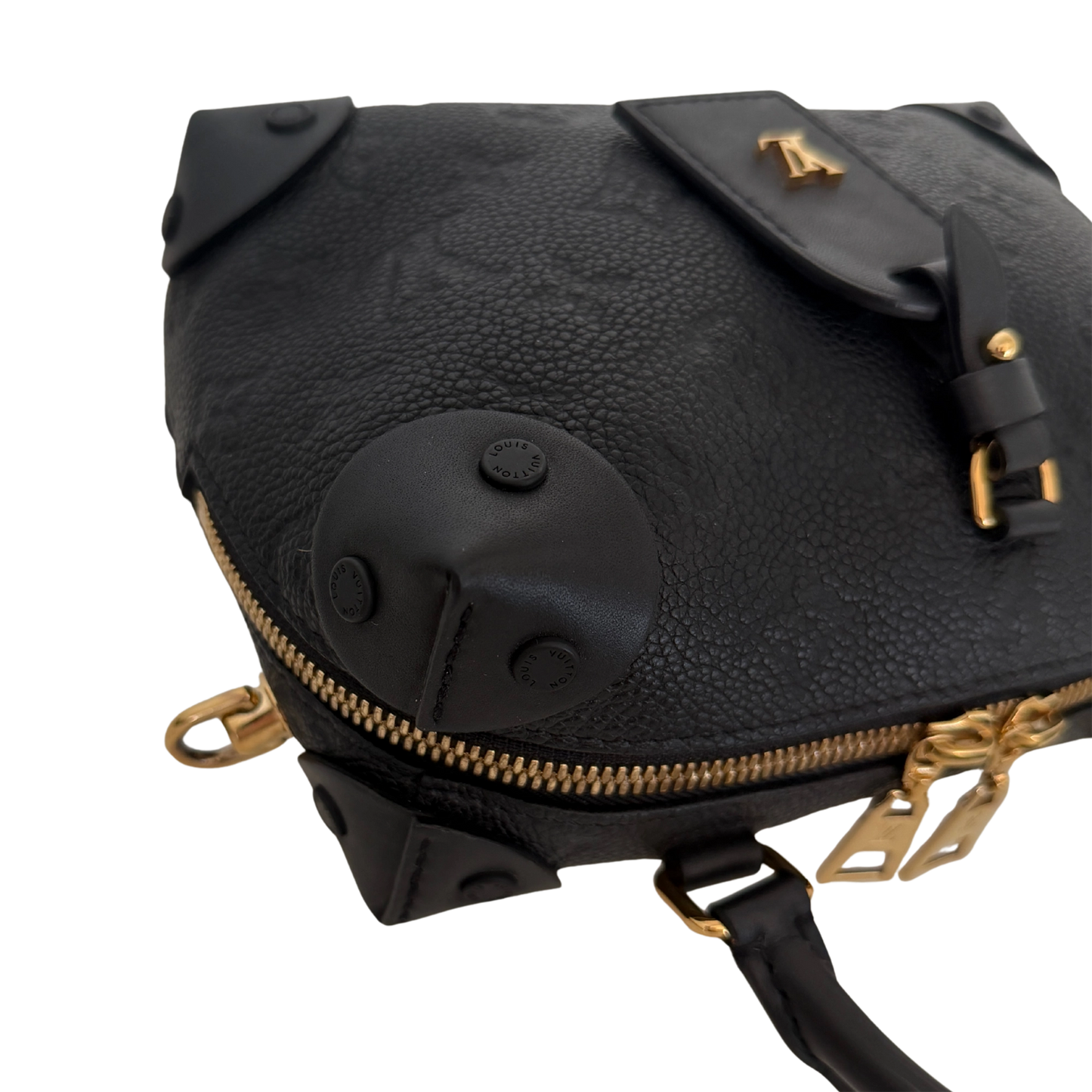 Louis Vuitton Petite Malle Souple Leder M45393 schwarz Fullset / neuwertig Louis Vuitton