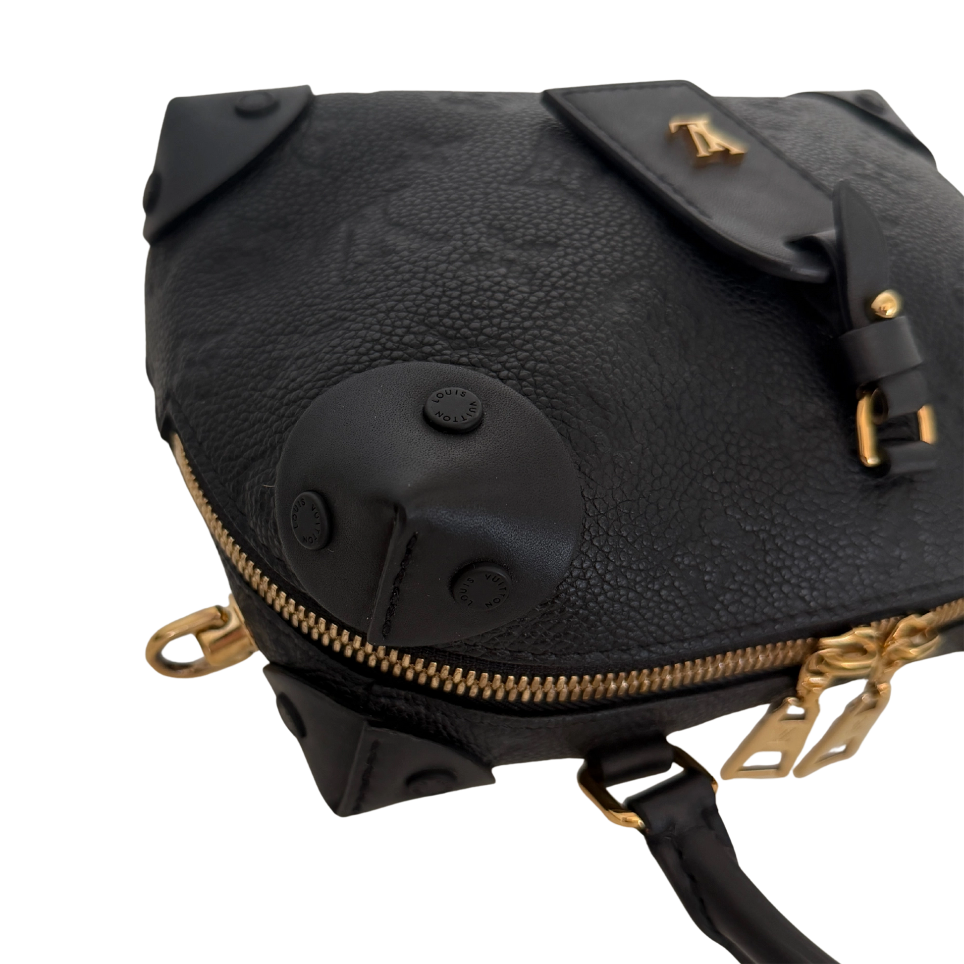 Louis Vuitton Petite Malle Souple Leder M45393 schwarz Fullset / neuwertig Louis Vuitton