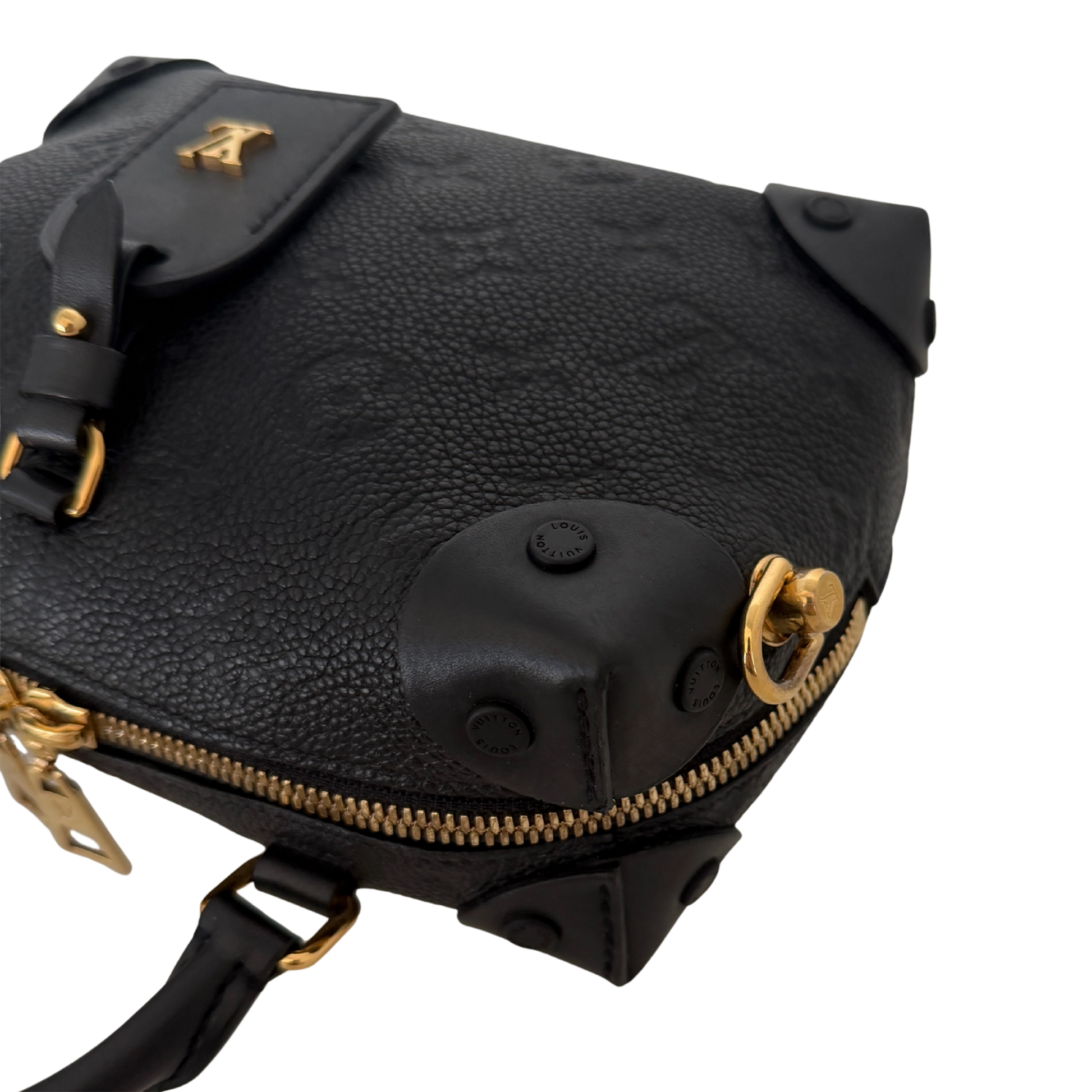 Louis Vuitton Petite Malle Souple Leder M45393 schwarz Fullset / neuwertig Louis Vuitton