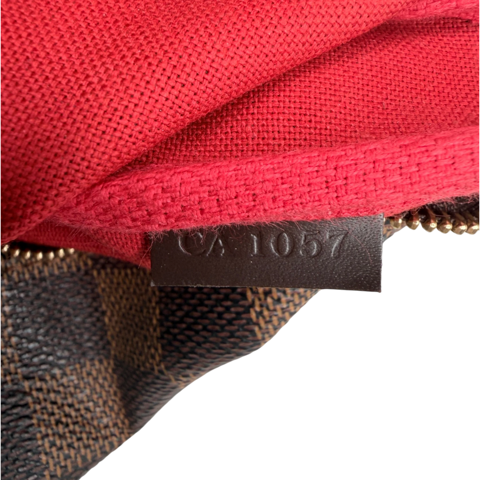 Louis Vuitton Pochette Accessoires Damier Ebène Canvas Braun Gold 2007 Louis Vuitton