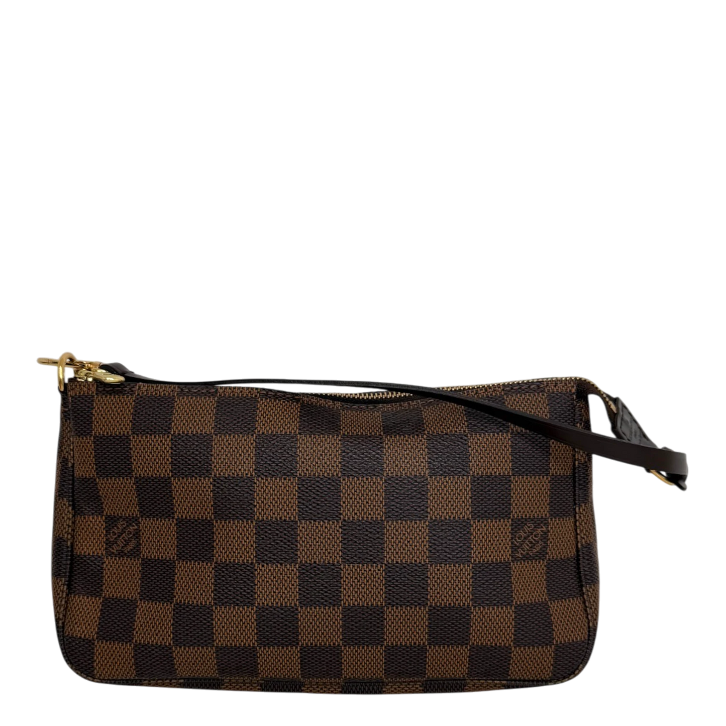 Louis Vuitton Pochette Accessoires Damier Ebène Canvas Braun Gold 2007 Louis Vuitton