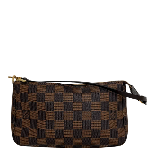 Louis Vuitton Pochette Accessoires Damier Ebène Canvas Braun Gold 2007 Louis Vuitton
