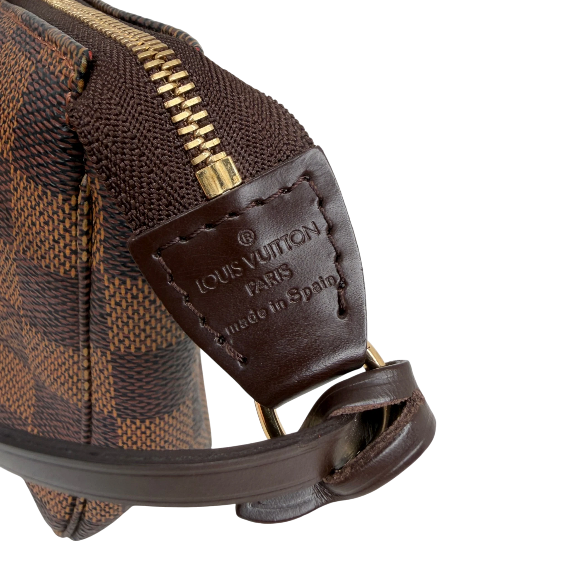 Louis Vuitton Pochette Accessoires Damier Ebène Canvas Braun Gold 2007 Louis Vuitton