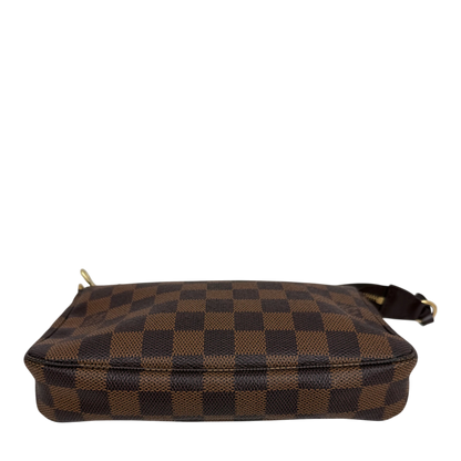Louis Vuitton Pochette Accessoires Damier Ebène Canvas Braun Gold 2007 Louis Vuitton