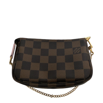 Louis Vuitton Pochette Accessoires Limited Edition Vivienne Xmas Damier Mini Clutch Louis Vuitton