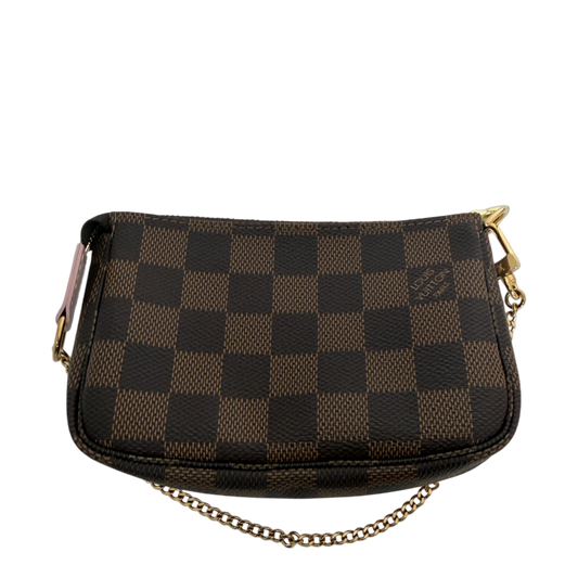 Louis Vuitton Pochette Accessoires Limited Edition Vivienne Xmas Damier Mini Clutch Louis Vuitton