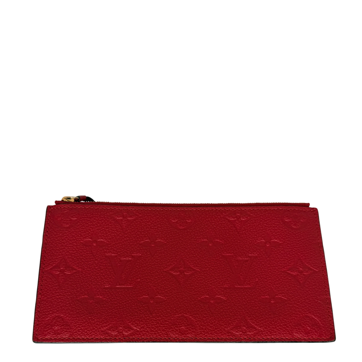 Louis Vuitton Pochette Félicie Monogram Empreinte Scarlet Rot Gold Louis Vuitton