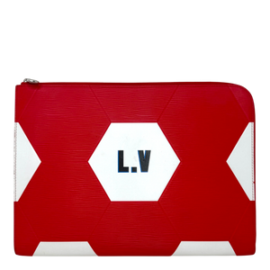 Louis Vuitton Pochette Jour GM FIFA World Cup 2018 Epi Leder Rot Weiß Clutch