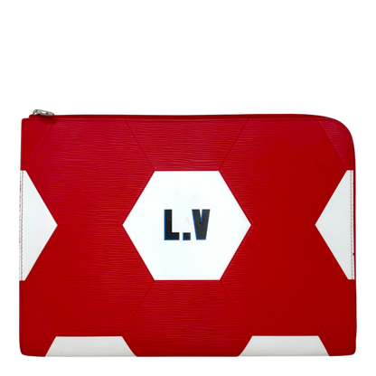 Louis Vuitton Pochette Jour GM FIFA World Cup 2018 Epi Leder Rot Weiß Clutch Louis Vuitton