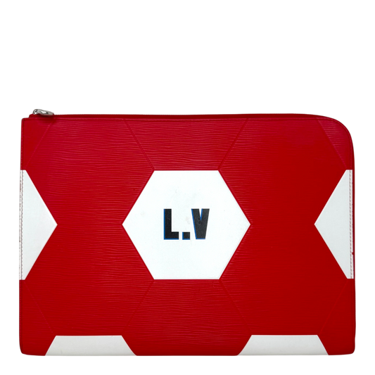 Louis Vuitton Pochette Jour GM FIFA World Cup 2018 Epi Leder Rot Weiß Clutch Louis Vuitton