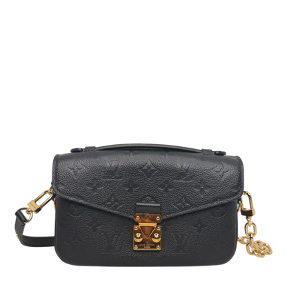 Louis Vuitton Pochette Métis East West Empreinte Leder schwarz / sehr gut Louis Vuitton
