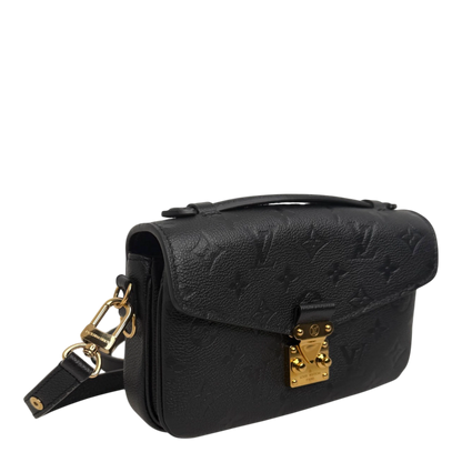 Louis Vuitton Pochette Métis East West Empreinte Leder schwarz / sehr gut Louis Vuitton