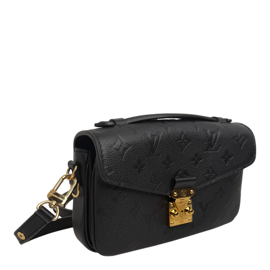 Louis Vuitton Pochette Métis East West Empreinte Leder schwarz / sehr gut Louis Vuitton