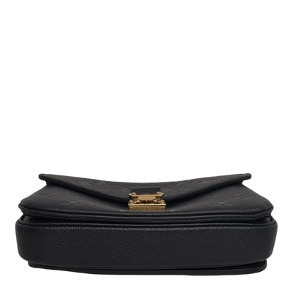 Louis Vuitton Pochette Métis East West Empreinte Leder schwarz / sehr gut Louis Vuitton