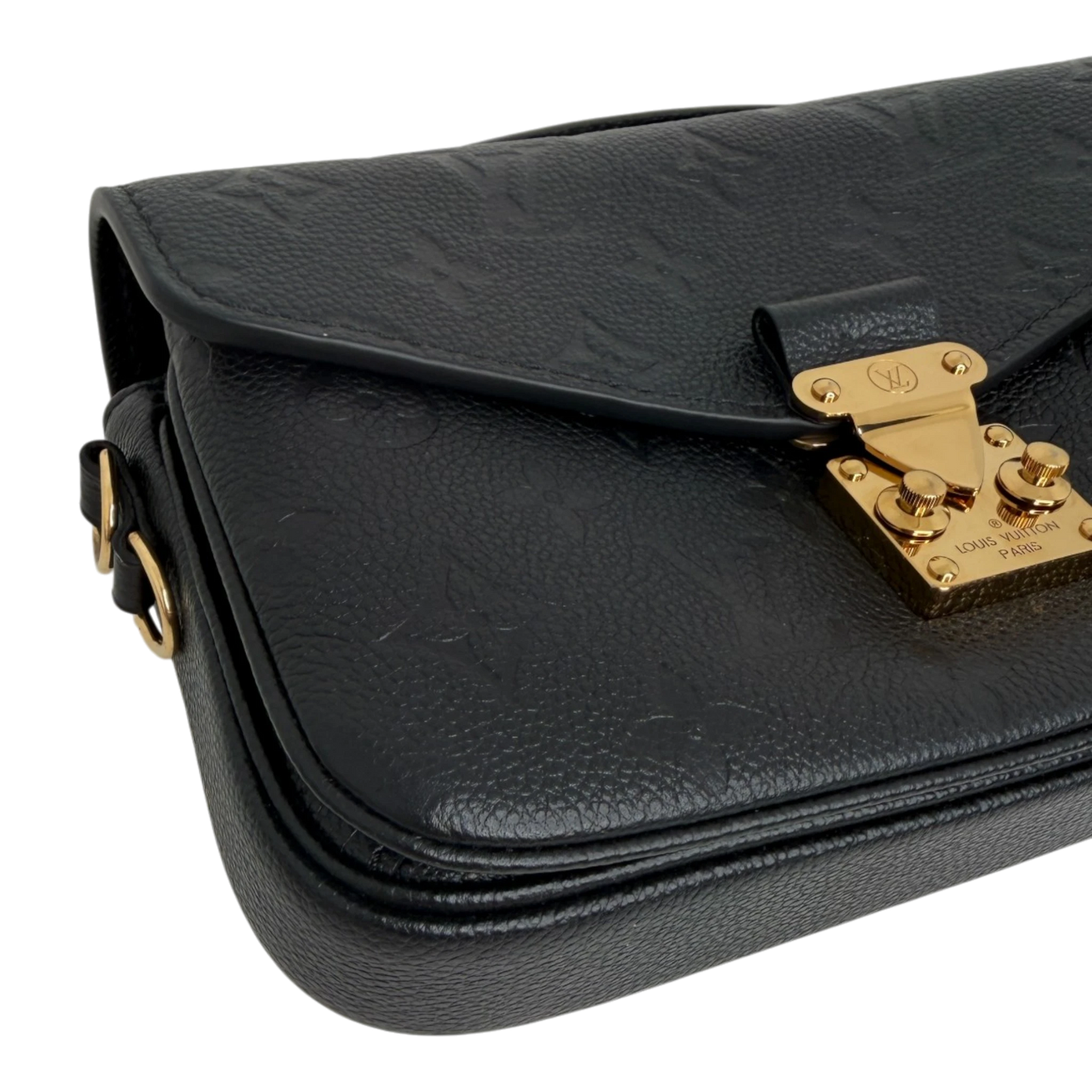 Louis Vuitton Pochette Métis East West Empreinte Leder schwarz / sehr gut Louis Vuitton