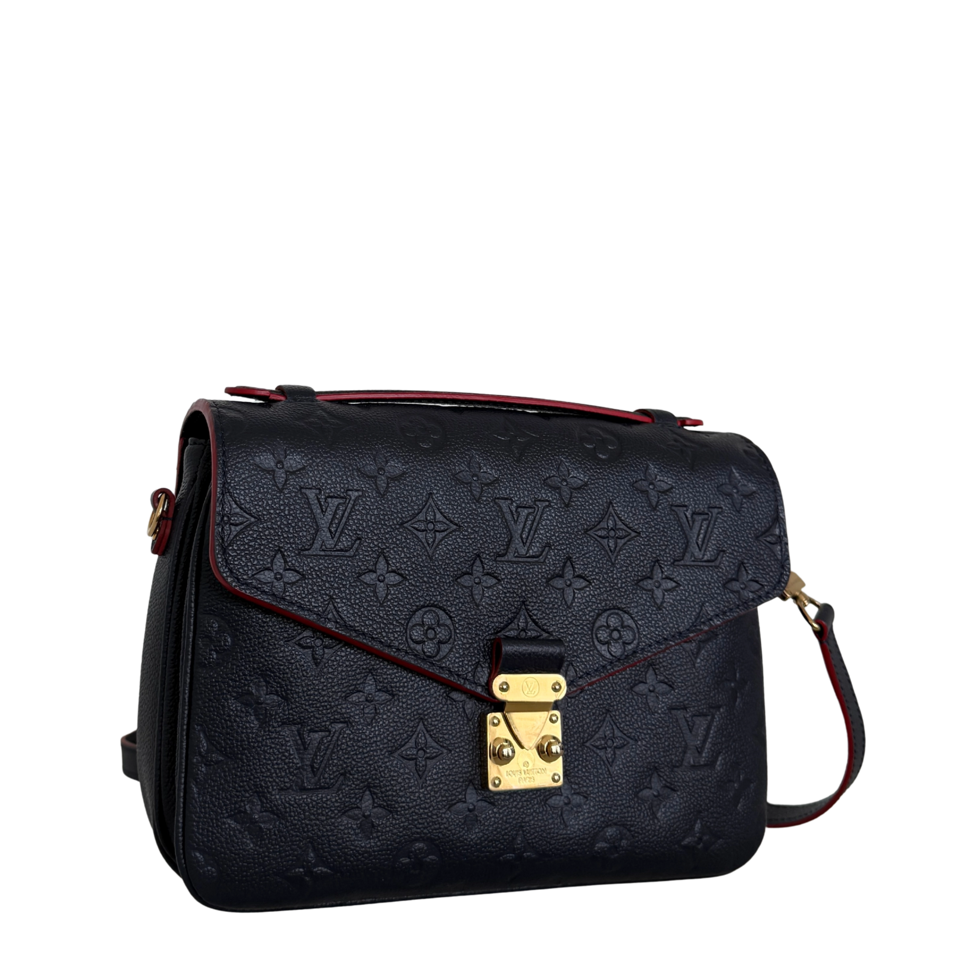 Louis Vuitton Pochette Métis Empreinte Leder M44071 Marineblau Fullset / neuwertig Louis Vuitton