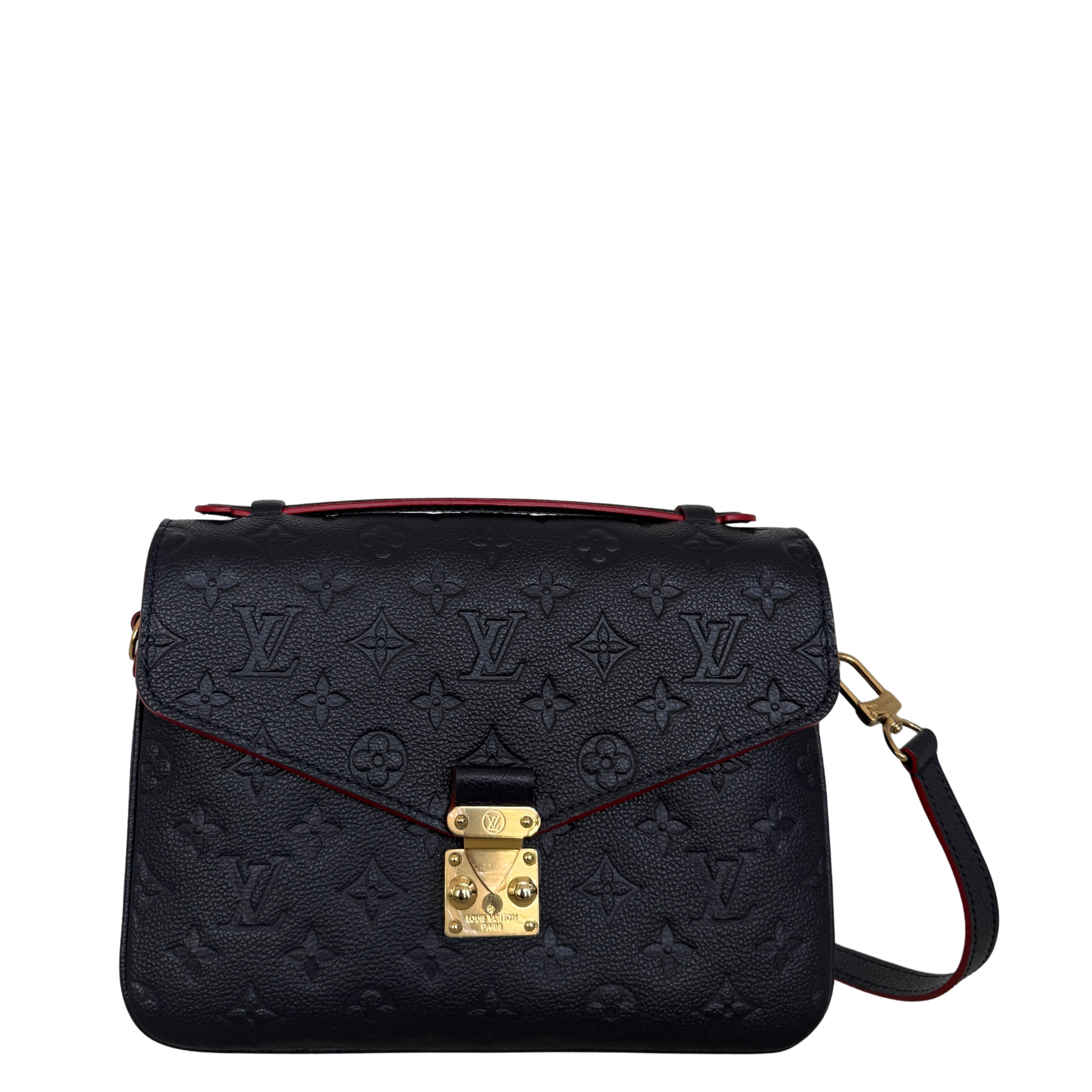 Louis Vuitton Pochette Métis Empreinte Leder M44071 Marineblau Fullset / neuwertig Louis Vuitton