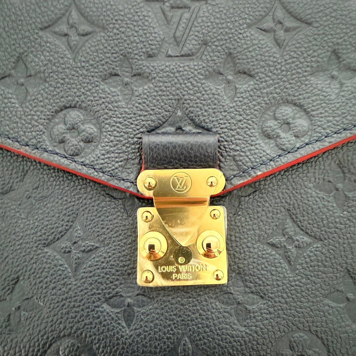 Louis Vuitton Pochette Métis Empreinte Leder M44071 Marineblau Fullset / neuwertig Louis Vuitton