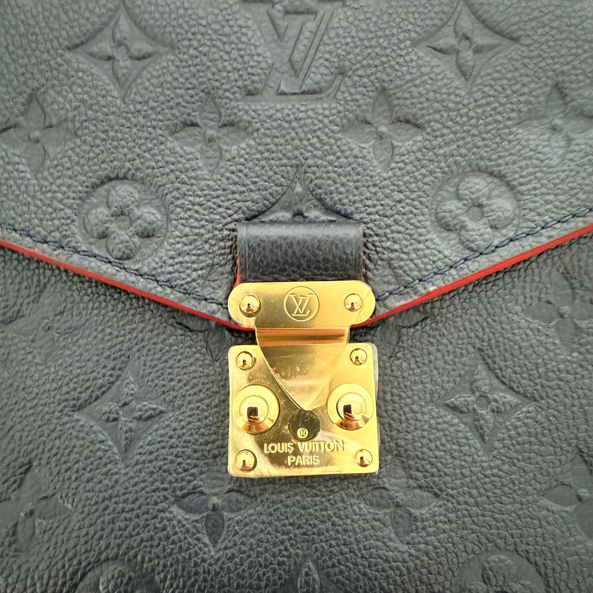 Louis Vuitton Pochette Métis Empreinte Leder M44071 Marineblau Fullset / neuwertig Louis Vuitton